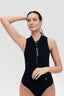 POWER PLEASURE | One-piece swimsuit with long zipper
